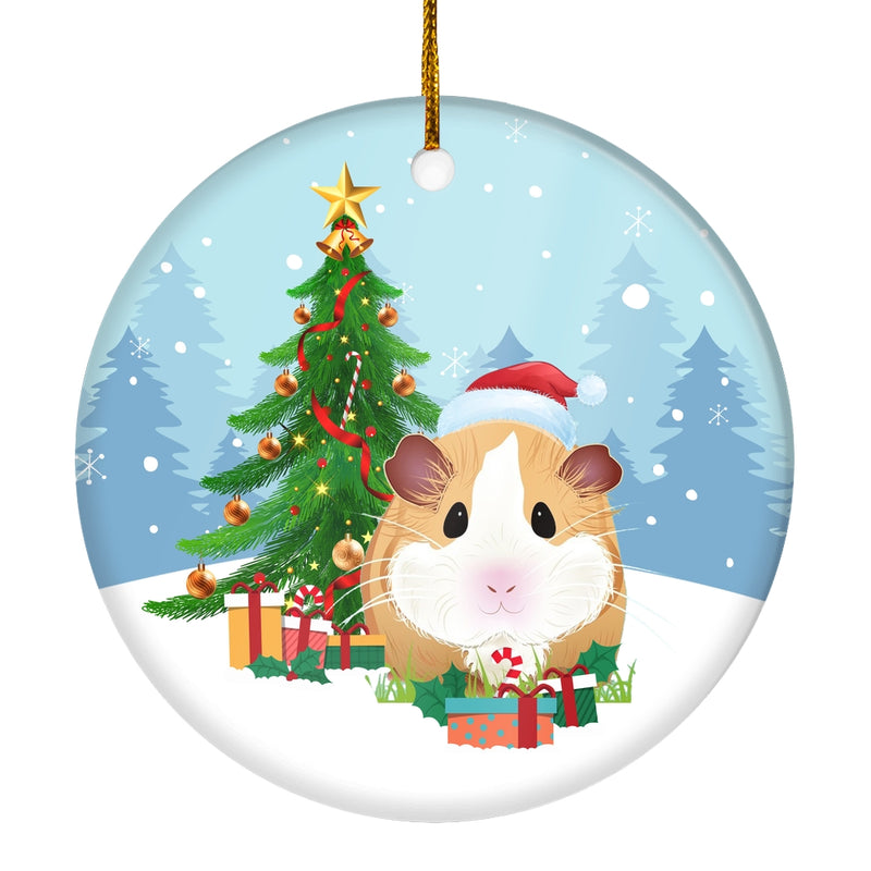 Merry Christmas Tree Guinea Pig Christmas Tree Ornament Circle Ornament Mockup 1 800x.jpg