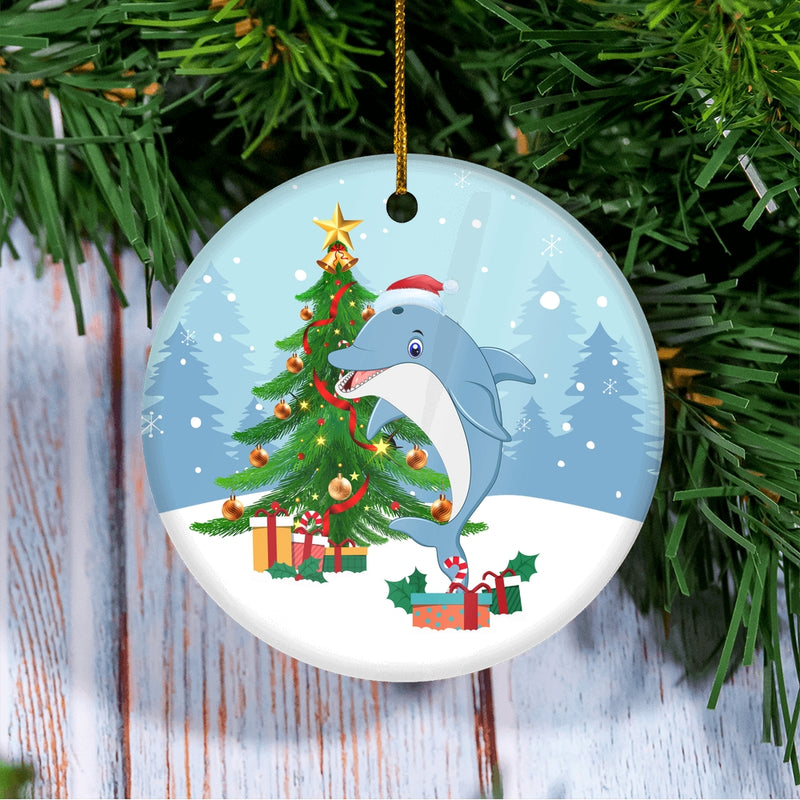 Merry Christmas Tree Dolphin Christmas Tree Ornament Circle Ornament Mockup 3 800x.jpg