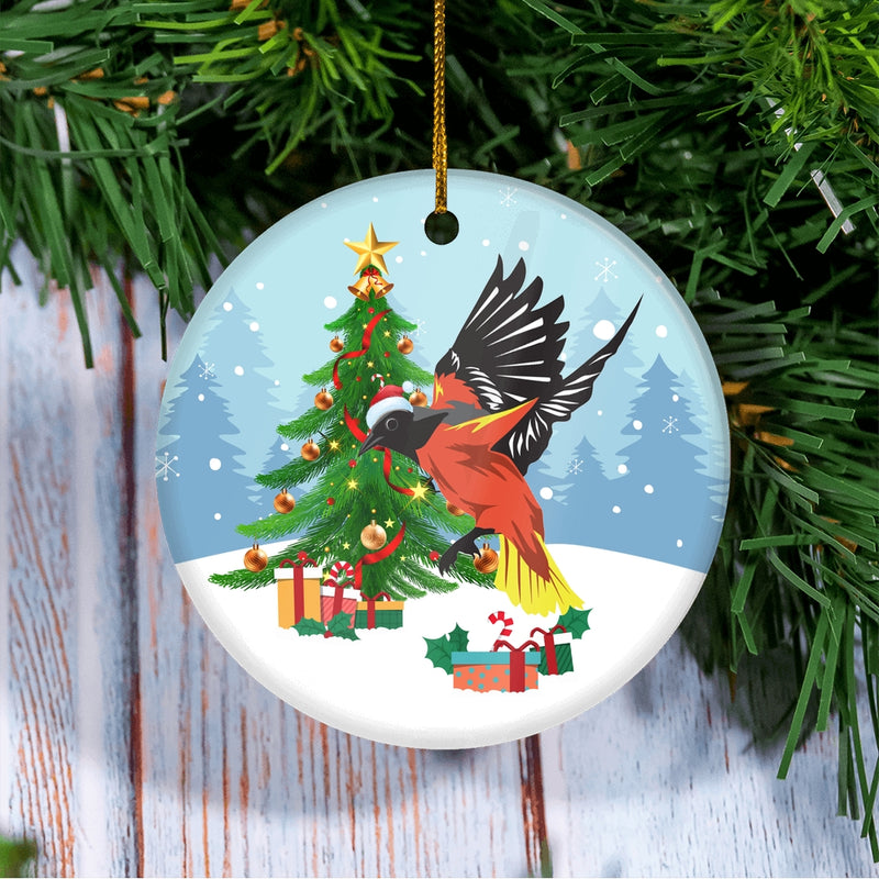 Merry Christmas Tree Bird Christmas Tree Ornament Circle Ornament Mockup 3 800x.jpg