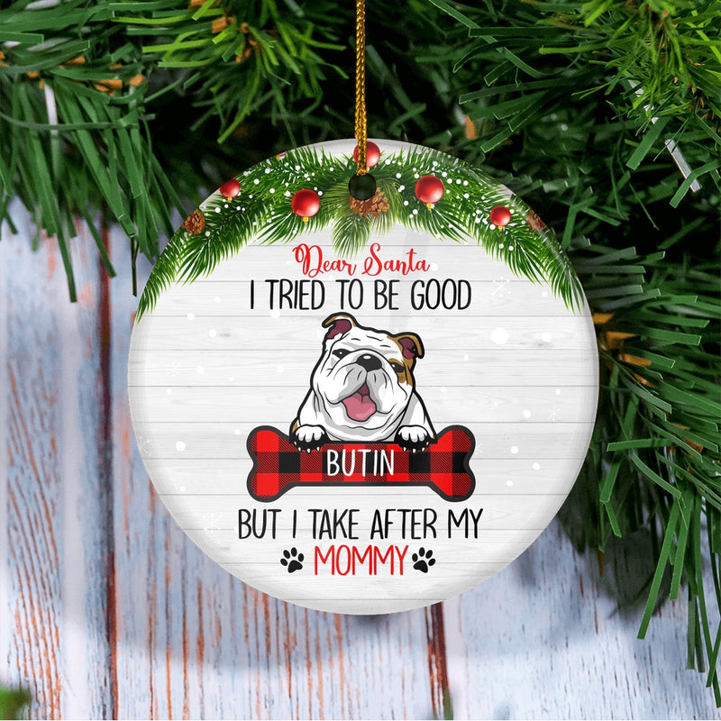 Personalized Dog Ornaments Dog Dad Mom Lover Customized Christmas Tree Ornament Circle Ornament Mockup 3 800x.jpg