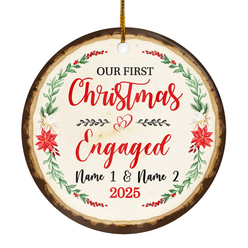 Personalized Christmas Ornament Let s Make Memories Custom for Engaged Getting Married Wedding Couple Customized Christmas Tree Ornament Circle Ornament Mockup 1 800x.jpg