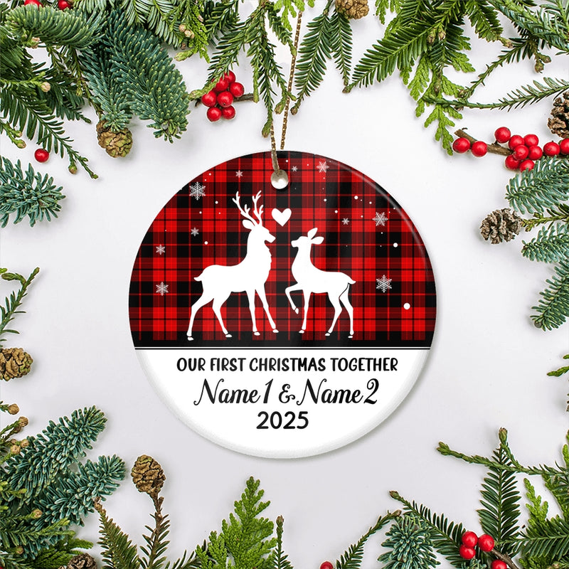 Personalized Reindeer Our First Christmas Together 2025 1st Christmas As Wife Husband Boyfriend Girlfriend New Couple Customized Christmas Tree Ornament Circle Ornament Mockup 2 800x.jpg