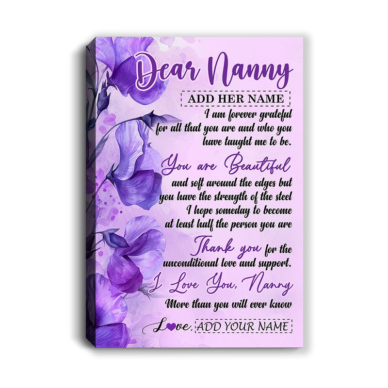 Personalized To My Nanny Gifts From Kids Canvas Flower You Are Beautiful Gifts For Nanny Mothers Day Birthday Thanksgiving Christmas Custom Art Print Framed Canvas Canvas mockup 1 800x.jpg