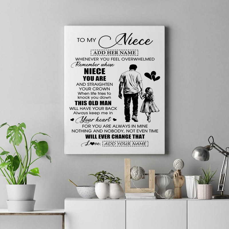 Personalized To My Niece Gifts Canvas From Uncle Whenever Man Unique Birthday Gifts For Niece Graduation Christmas Custom Wall Art Print Framed Canvas Canvas mockup 2 800x.jpg