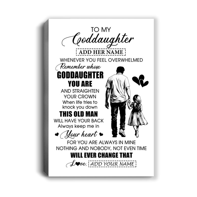 Personalized To My Goddaughter Gifts Canvas From Uncle Whenever Man Unique Birthday Gifts For Goddaughter Graduation Christmas Custom Wall Art Print Framed Canvas Canvas mockup 1 800x.jpg