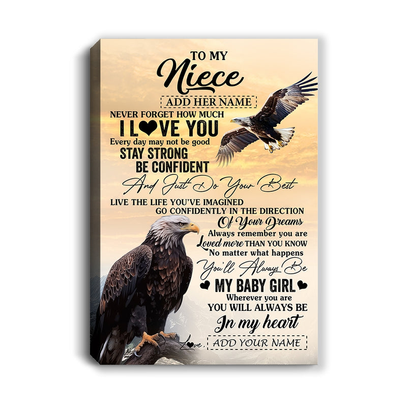 Personalized To My Niece Gifts From Aunt Uncle Canvas Eagle Never Forget How Much I Love You Niece Birthday Graduation Christmas Custom Wall Art Print Framed Canvas Canvas mockup 1 800x.jpg