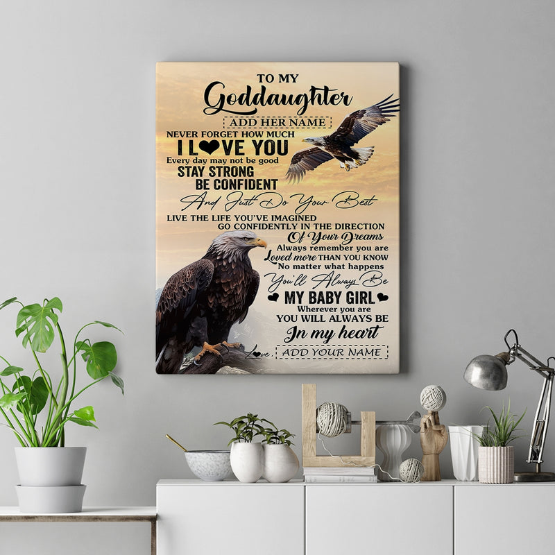 Personalized To My Goddaughter Gifts From Uncle Eagle Never Forget How Much I Love You Goddaughter Birthday Graduation Christmas Custom Wall Art Print Framed Canvas Canvas mockup 2 800x.jpg