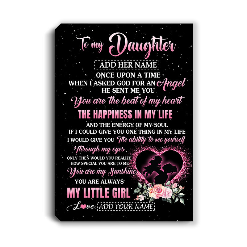 Personalized To My Daughter From Mom Mother Canvas Once Upon A Time Birthday Graduation Gifts For Daughter Gifts Christmas Custom Wall Art Print Framed Canvas Canvas mockup 1 800x.jpg