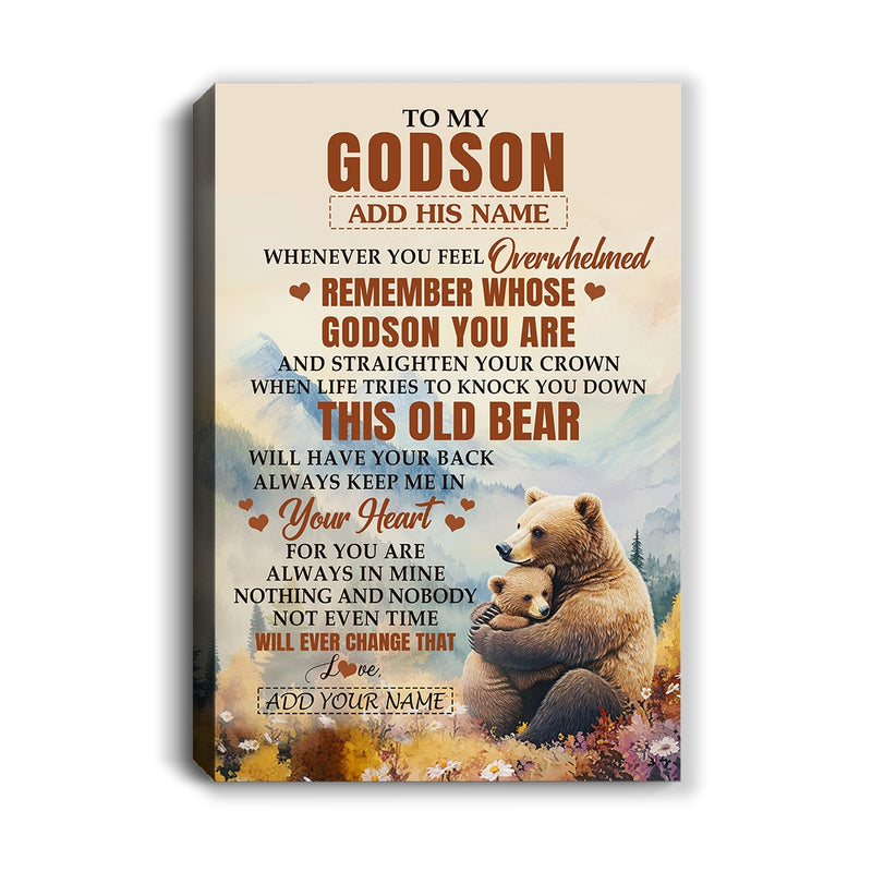 Personalized To My Godson Gifts Canvas From Godmother Uncle Whenever Bear Unique Birthday Gifts For Godson Graduation Christmas Custom Wall Art Print Framed Canvas Canvas mockup 1 800x.jpg