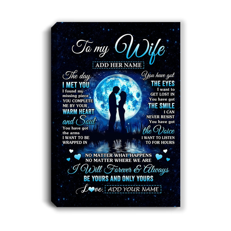 Personalized To My Wife Canvas The Day I Met You Husband Birthday Anniversary Romantic Valentines Day Gifts For Her Christmas Custom Wall Art Print Framed Canvas Canvas mockup 1 800x.jpg