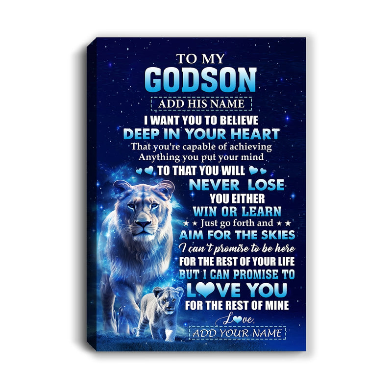 Personalized To My Godson Canvas From Godmother Aunt Believe Your Heart Godson Gift Birthday Graduation Christmas Custom Wall Art Print Framed Canvas Canvas mockup 1 800x.jpg