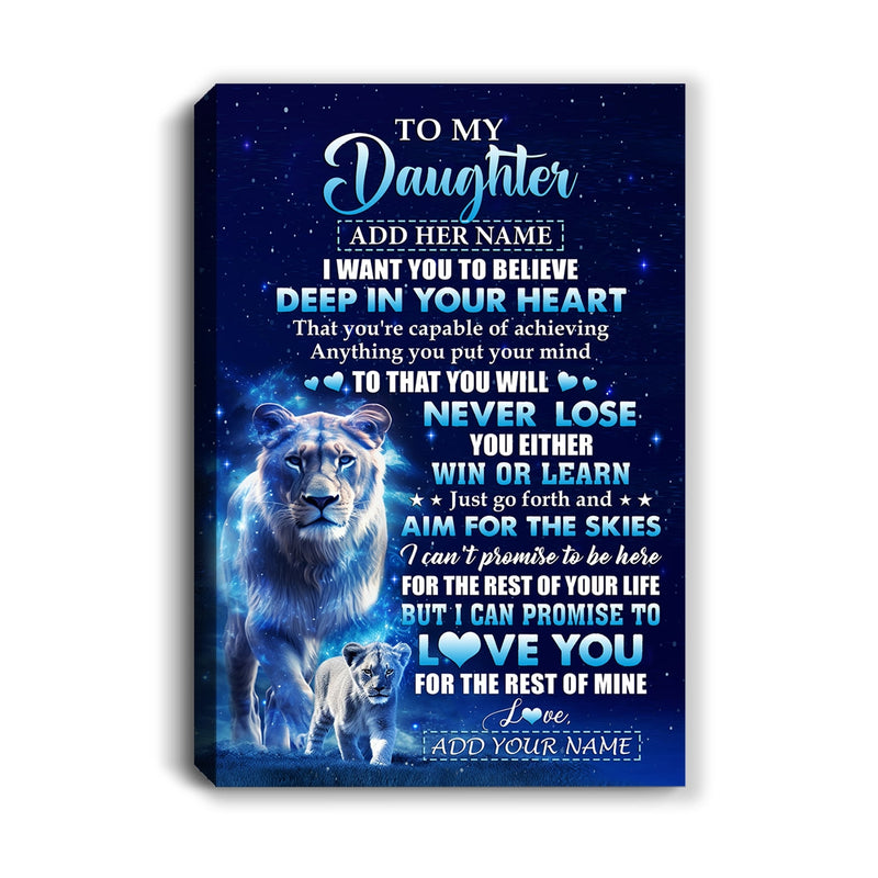 Personalized To My Daughter Canvas From Mom Mother Believe Your Heart Daughter Gift Birthday Graduation Christmas Custom Wall Art Print Framed Canvas Canvas mockup 1 800x.jpg