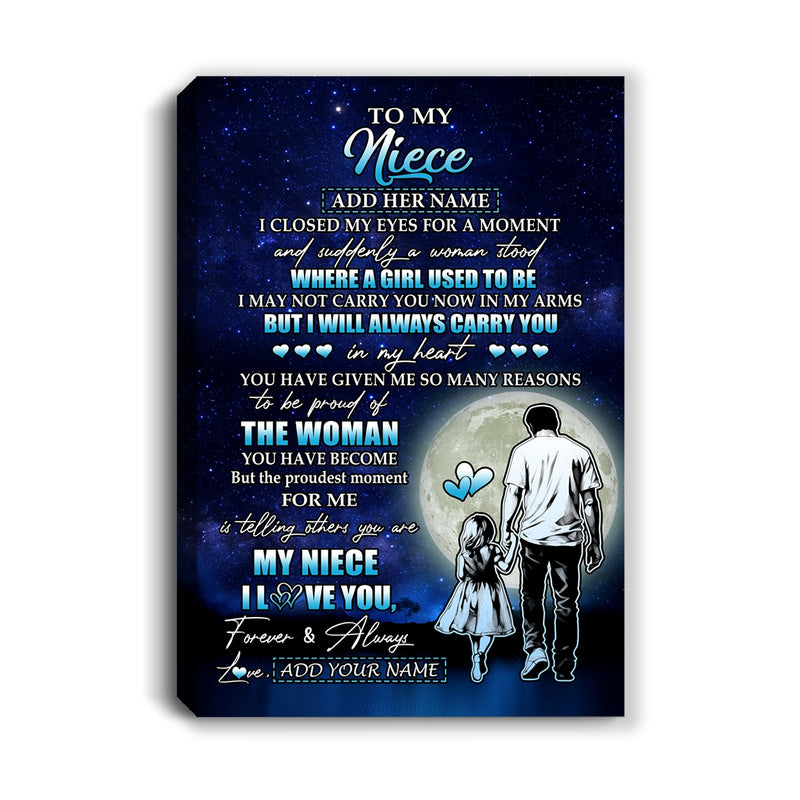 Personalized To My Niece Gifts Canvas From Uncle I Closed My Eyes For A Moment Niece Birthday Graduation Christmas Custom Wall Art Print Framed Canvas Canvas mockup 1 800x.jpg