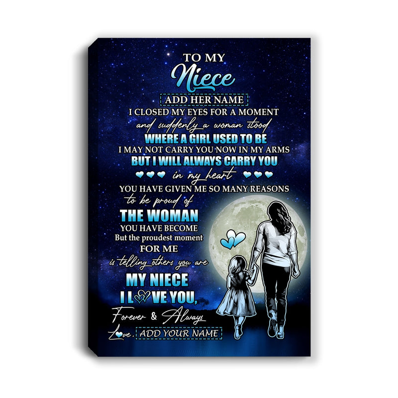 Personalized To My Niece Gifts Canvas From Aunt Auntie I Closed My Eyes For A Moment Niece Birthday Graduation Christmas Custom Wall Art Print Framed Canvas Canvas mockup 1 800x.jpg