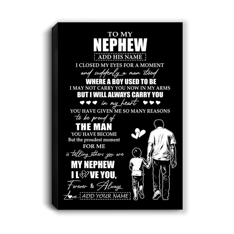 Personalized To My Nephew Gifts Canvas From Uncle I Closed My Eyes For A Moment Nephew Birthday Graduation Christmas Custom Wall Art Print Framed Canvas Canvas mockup 1 800x.jpg