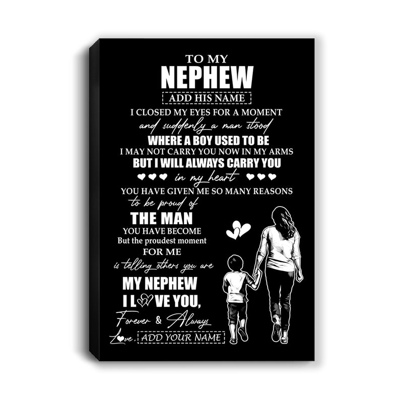 Personalized To My Nephew Gifts Canvas From Aunt Auntie I Closed My Eyes For A Moment Nephew Birthday Graduation Christmas Custom Wall Art Print Framed Canvas Canvas mockup 1 800x.jpg