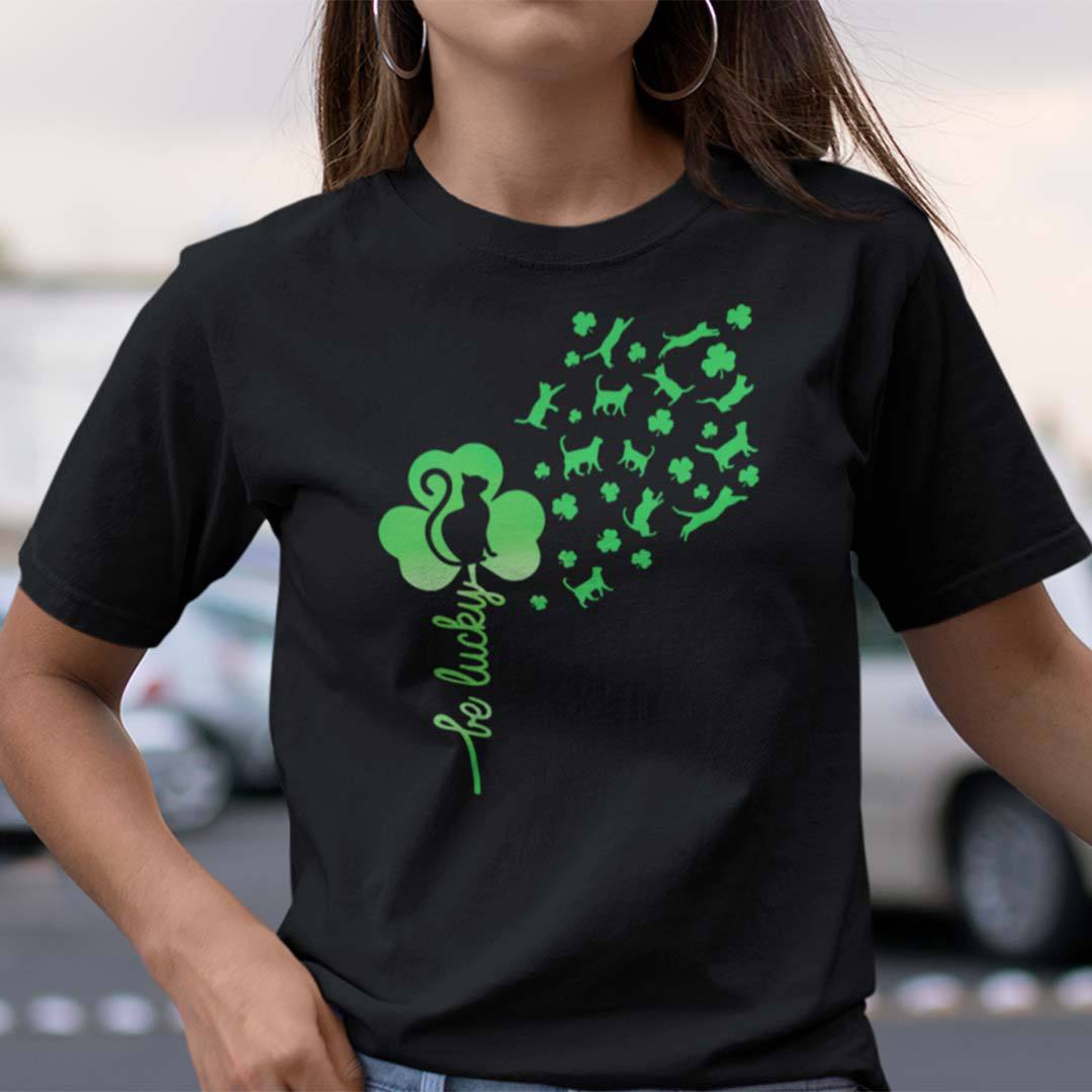 Cat Be Lucky 4 Leaf Shirt dcd.jpg