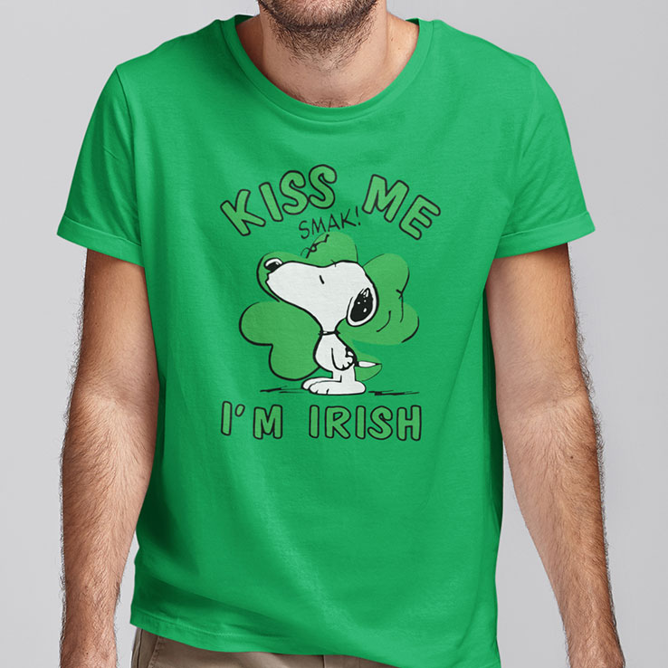 Snoopy Kiss Me Im Irish Shirt.jpg