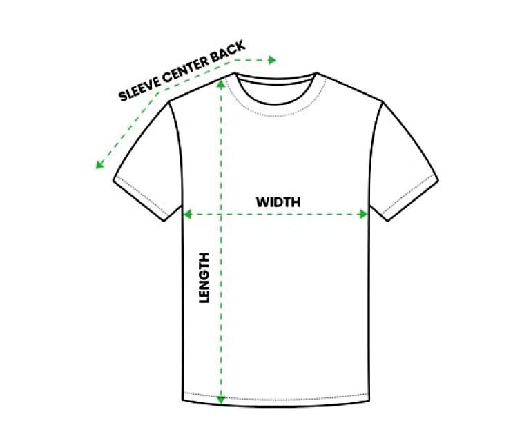 clear tshirt measurement