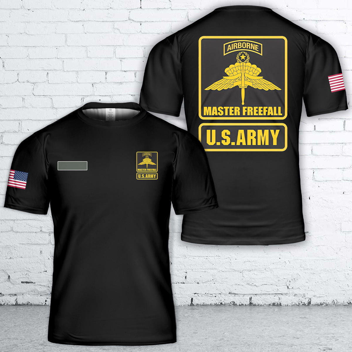 Custom Name US Army Airborne Master Freefall T Shirt 3D DLTT2204PL08 mk2.jpg