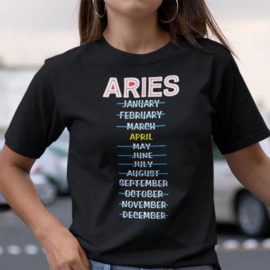 Aries April Shirt Zodiac Aries Tee.jpg