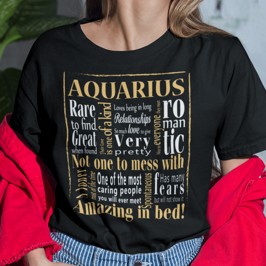 Rare to Find Great When Found Aquarius Zodiac Shirt.gif
