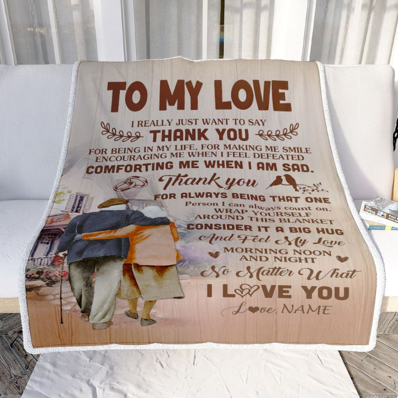 Personalized To My Love Wife Blanket From Husband Wedding Gift For Her Romantic Wife Birthday Anniversary Valentines Day Christmas Customized Fleece Blanket Blanket mockup 2 800x.jpg