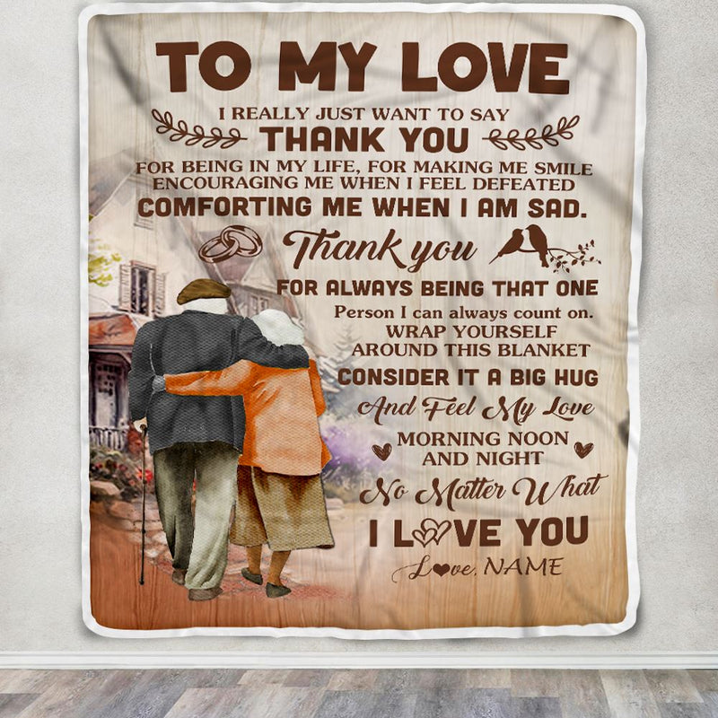 Personalized To My Love Wife Blanket From Husband Wedding Gift For Her Romantic Wife Birthday Anniversary Valentines Day Christmas Customized Fleece Blanket Blanket mockup 3 800x.jpg