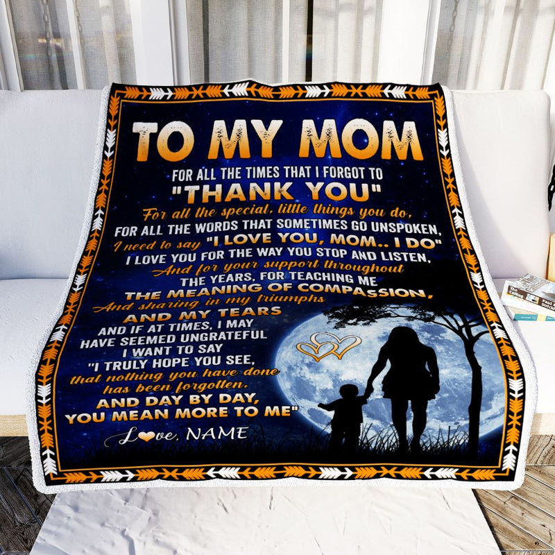 Personalized To My Mom Blanket From Daughter Son Thank You Grateful Love Mom Birthday Mothers Day Thanksgiving Christmas Customized Gift Fleece Blanket Blanket mockup 2 800x.jpg