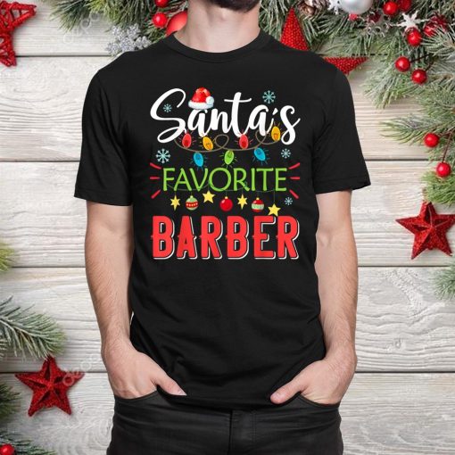 santa s favorite barber xmas light santa hat christmas shirt 1 510x510 1.jpg