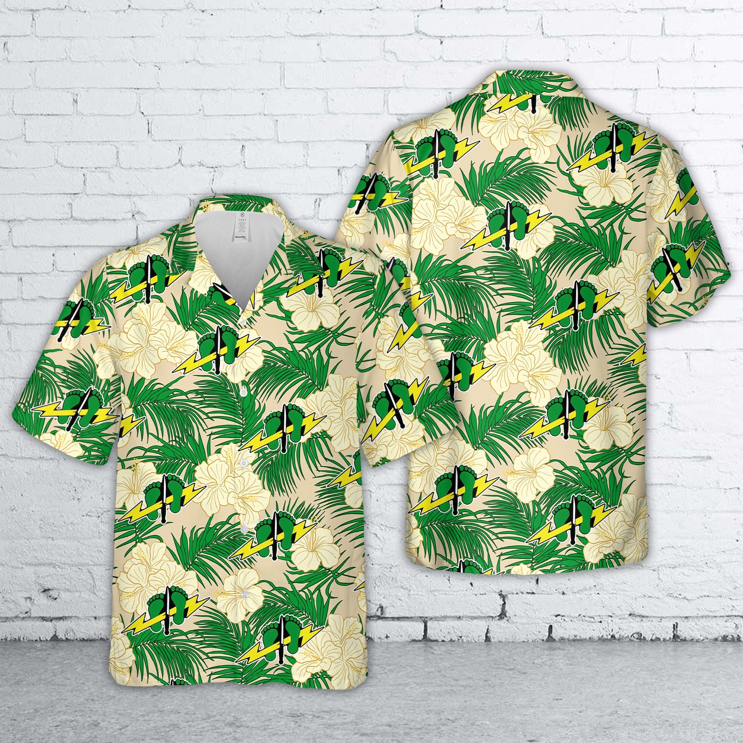 US Air Force Combat Control Green Feet Lightning Bolt Shaped Hawaiian Shirt DLTT2204PL11 mk.jpg
