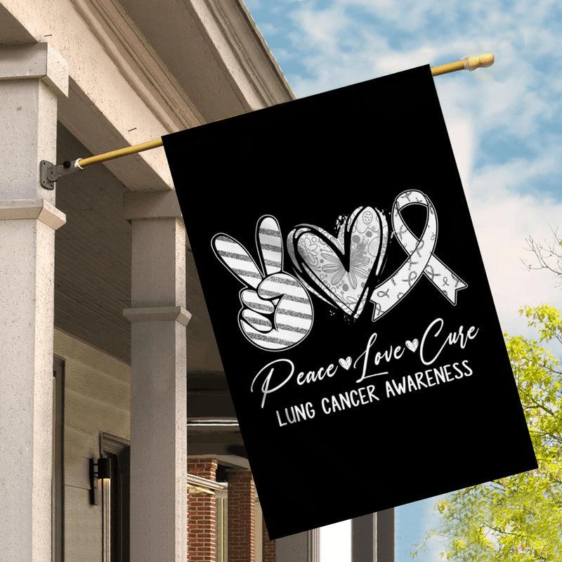 Peace Love Cure White Ribbon Lung Cancer Awareness Flag House Flag mockup 2 800x.jpg