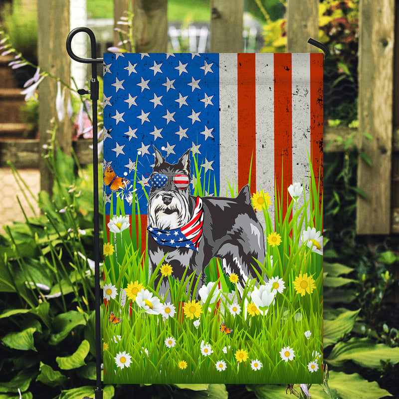 Schnauzer American USA Flag 4th of July Dog Lover On Independence Day Garden Flag mockup 2 800x.jpg