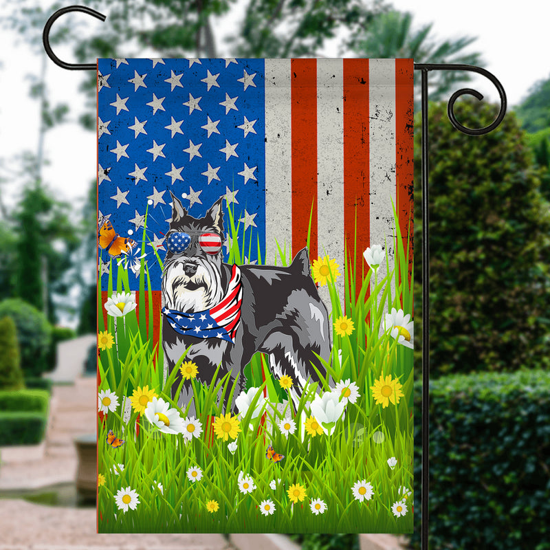 Schnauzer American USA Flag 4th of July Dog Lover On Independence Day Garden Flag mockup 3 800x.jpg