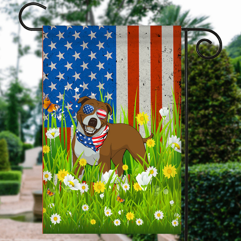 Pitbull American USA Flag 4th of July Dog Lover On Independence Day Garden Flag mockup 3 800x.jpg