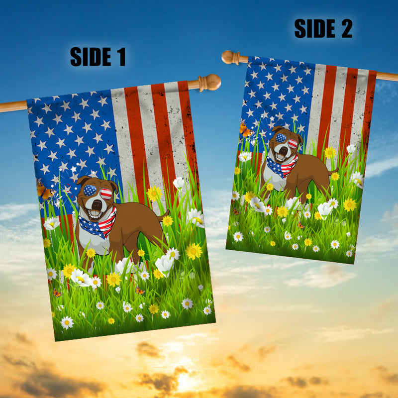 Pitbull American USA Flag 4th of July Dog Lover On Independence Day House Flag mockup 3 800x.jpg