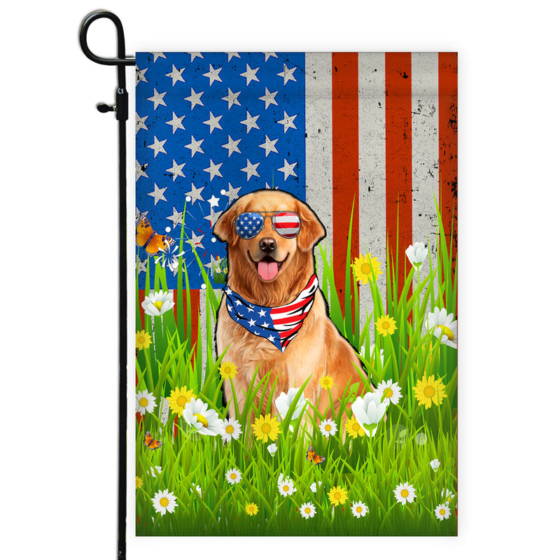 Golden Retriever American USA Flag 4th of July Dog Lover On Independence Day Garden Flag mockup 1 800x.jpg