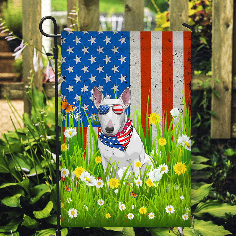 Bull Terrier American USA Flag 4th of July Dog Lover On Independence Day Garden Flag mockup 2 800x.jpg