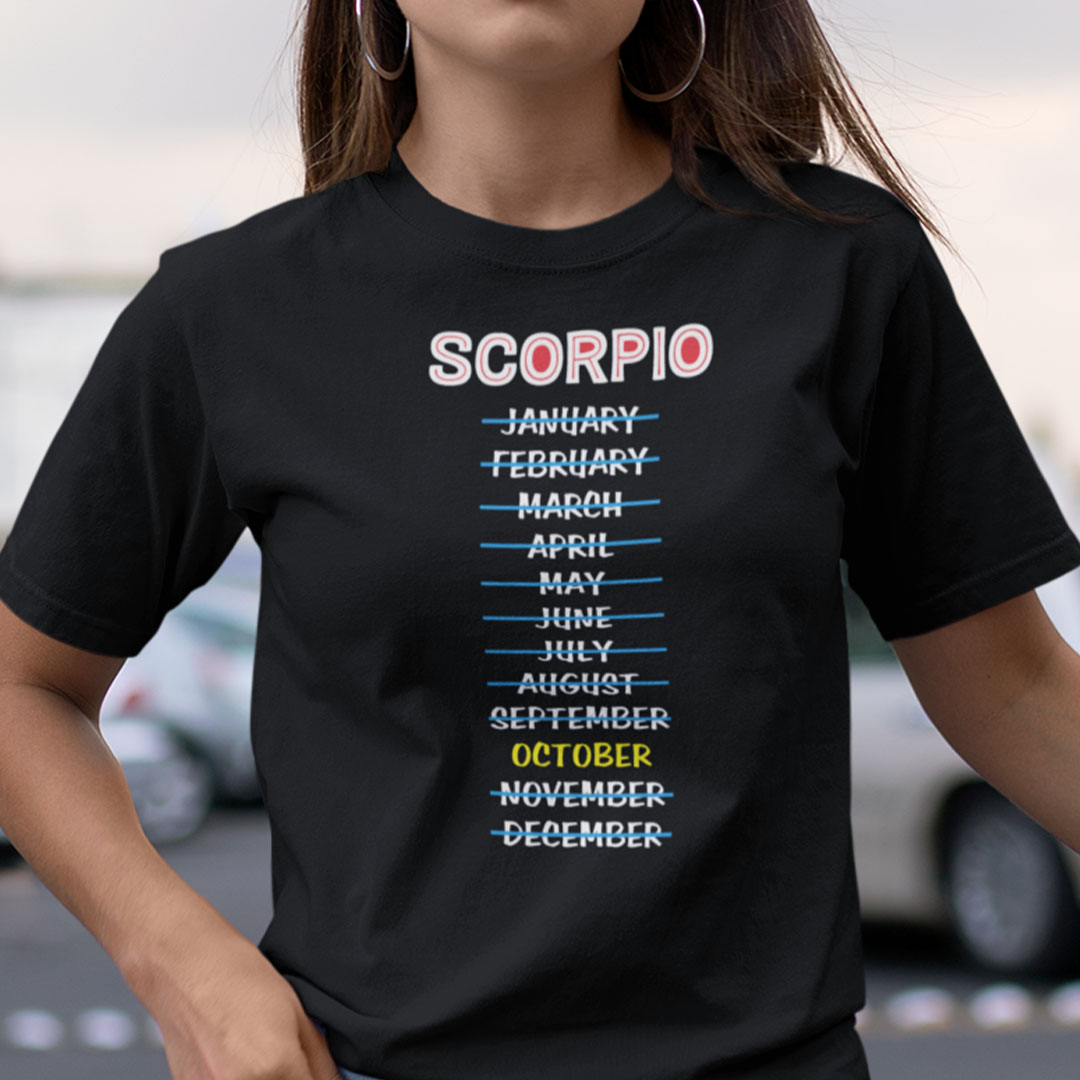 Scorpio October Shirt Zodiac Scorpio Tee.jpg