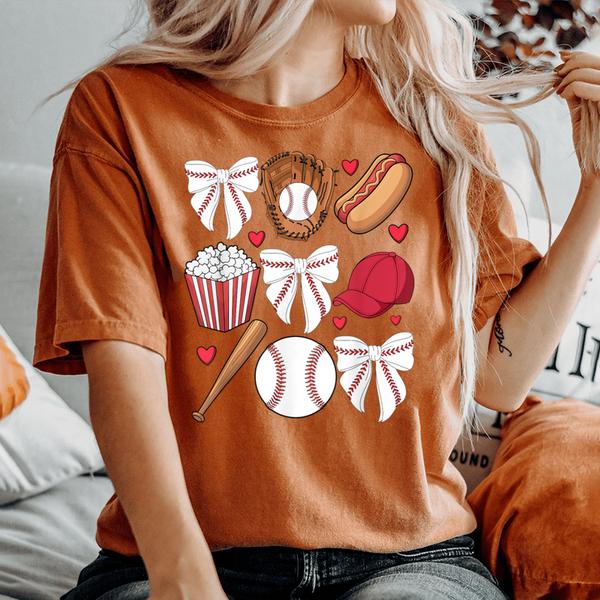 baseball coquette bow girls cheer mom mama womens oversized comfort t shirt 20250327051202 md1jnefv s4.jpg