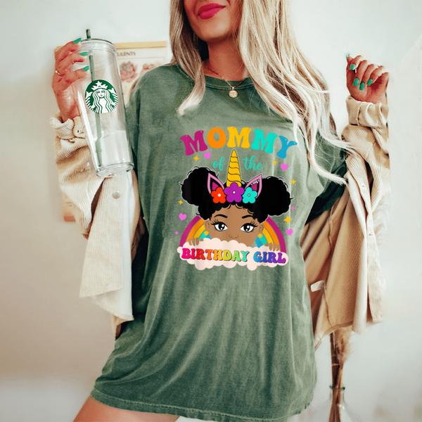 mommy birthday girl rainbow afro melanin unicorn womens oversized comfort t shirt 20250327045601 okcosyor s4.jpg