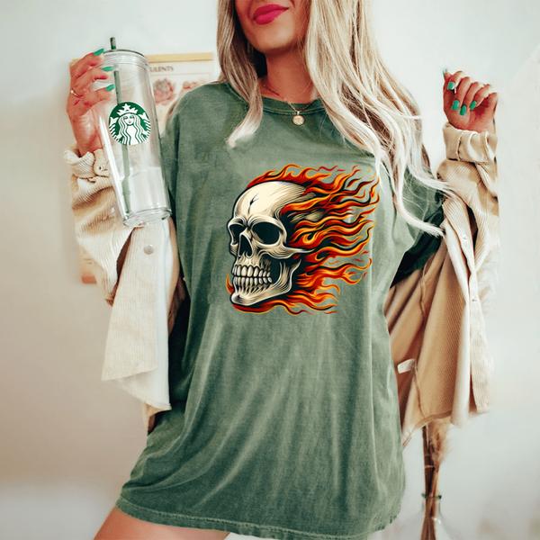 skull fire flaming spooky halloween men women womens oversized comfort colors t shirt 20250320143550 gc1flp5q s4.jpg