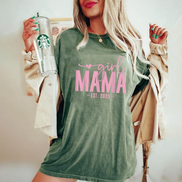 girl mama est 2025 mom pregnancy womens oversized comfort t shirt 20250327043653 o4hq5g5g s4.jpg