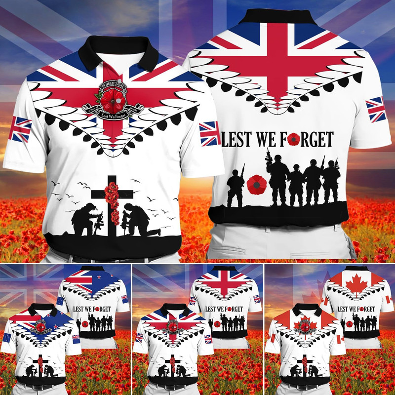 premium lest we forget polo shirt 54nqlthm.jpg