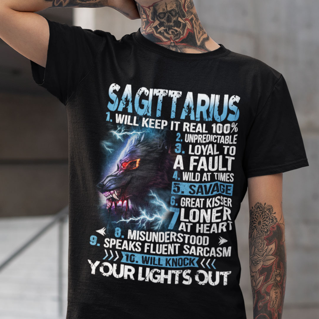 Sagittarius T Shirt Design Will Keep It Real 100.jpg
