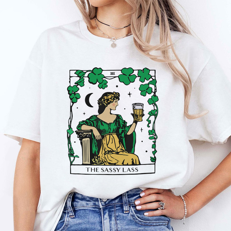 Patricks Day The Sassy Lass Tarot Card T Shirt 1.jpg Patricks Day The Sassy Lass Tarot Card T Shirt 1.jpg