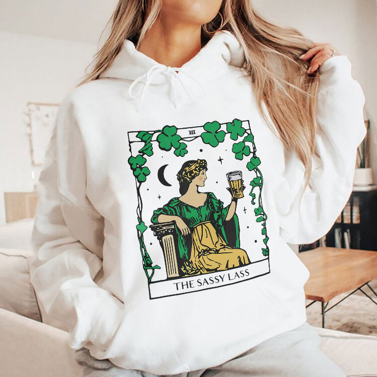 Patricks Day The Sassy Lass Tarot Card T Shirt.jpg Patricks Day The Sassy Lass Tarot Card T Shirt.jpg