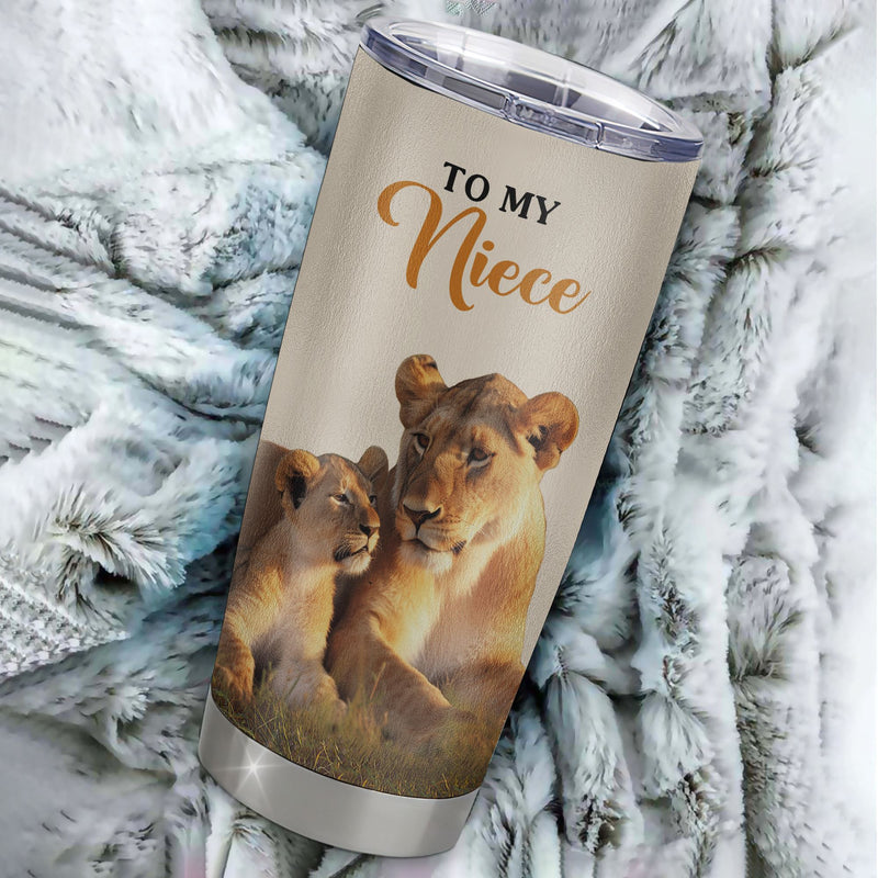 Personalized To My Niece Tumbler Cup From Aunt Auntie Whenever You Fell Overwhelmed Lion Niece Birthday Gifts Graduation Christmas Custom Travel Mug Tumbler mockup 2 800x.jpg