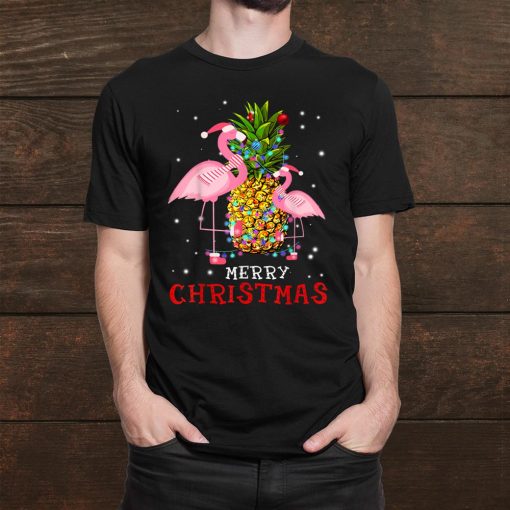flamingo christmas tree pineapple xmas light merry christmas shirt 1 510x510 1.jpg
