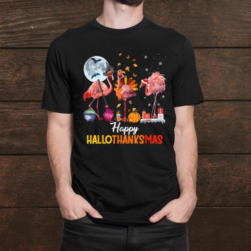 flamingo halloween happy hallothanksmas and merry christmas shirt 1 510x510 1.jpg